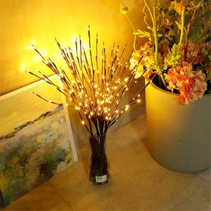 Factory-Produced LED Willow Lamp Fairy Twig Vase <b>Light</b> Artificial <b>Branch</b> Wedding Holiday Christmas Tree Decorations Gift Fabric - Product Image 4