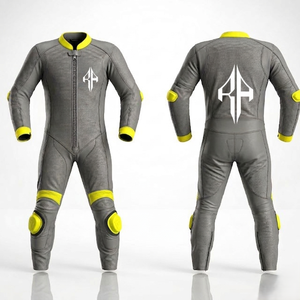 Combinaison de moto en cuir véritable de style actuel, personnalisée, de qualité supérieure, pour homme, conçue pour la course et l'hiver - Product Image 1