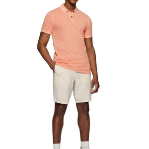 Ensemble polo d'été léger et réversible 2 pièces pour homme : T-shirt à manches courtes et short – Tenue décontractée et sportive en coton biologique de haute qualité - Product Image 4