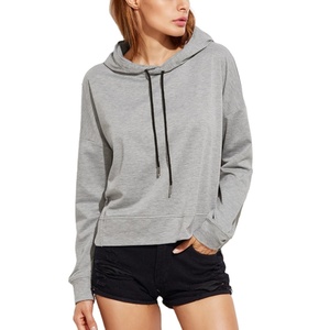 New Arrival 2025 Women's Oversized Drop Shoulder Hoodies 100% Cotton Fleece Pullover Sweatshirts Design <b>Winter</b> <b>Tops</b> - Product Image 2