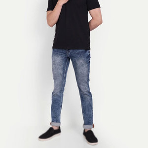 Durable Style Modern Fit Casual <b>Men</b> <b>Jeans</b> Pant Breathable Lightweight Fabric Comfortable <b>For</b> Long <b>Working</b> Hours - Product Image 1