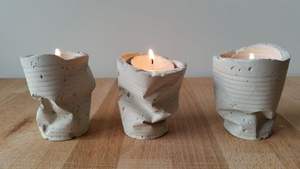 Portavelas de Concreto Hecho a Mano de Primera Calidad TCE para Decoración del Hogar, Centro de Mesa, Hotel, Restaurante, Regalo y Decoración de Interiores - Product Image 3