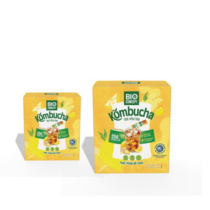 Bebida Premezclada de Primera Calidad, Bebida Energética Frutal en Polvo, Cajas de Papel Dúplex, Empaque en Barra, Té Kombucha Instantáneo, Miel y Jengibre - Product Image 1