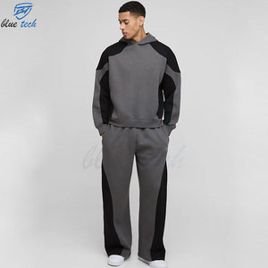Men Winter Casual Fleece Tracksuit Set Hoodie Pants Regular Fit Comfortable Sportswear Gym Training Streetwear Custom Logo Print - Product Image 1