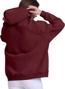 Sudadera con Capucha Extra Grande para Mujer, Otoño-Invierno 2025, 100% Algodón, Manga Larga, Cómoda, Estilo Casual Urbano - Product Image 5