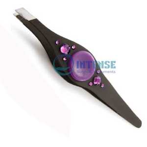 Pince à sourcils et cils en acier inoxydable de précision professionnelle épilateur incliné de haute qualité pour femmes et hommes - Product Image 5