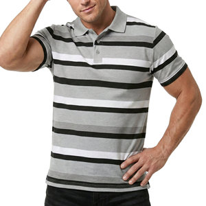 เสื้อโปโลผู้ชายแบบขายส่ง ปรับแต่งได้ ระบายอากาศดี ลายทาง ทรงสปอร์ต ซับเหงื่อ เสื้อโปโลสำหรับเล่นกีฬาสำหรับผู้ชาย - Product Image 5