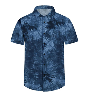 Camiseta Hawaiana Personalizada para Hombre, Cosida a Medida, Informal, Antiarrugas, Transpirable y Cómoda - Product Image 1