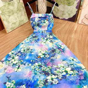 Elegante Vestido Largo de Verano para Mujer, Sexy, de Manga Corta, Estilo Maxi, Sencillo, Natural, Casual, Formal, para Diversos Eventos - Product Image 4