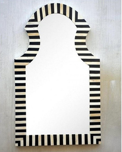 Espejo de Pared Moderno y Lujoso para el Hogar, Marco de Madera Hecho a Mano con Elegante Acabado de Incrustaciones de Hueso para Hotel, Espejos Elegantes - Product Image 6