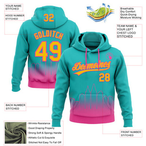 Sudadera con capucha de béisbol personalizada, fabricación por sublimación en poliéster para artículos deportivos - Product Image 2