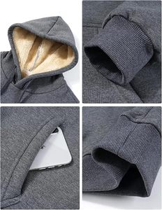 Sweat à capuche en polaire sherpa pour femme, pull chaud en peluche, sweat-shirt d'hiver doux et moelleux pour femme - Product Image 5