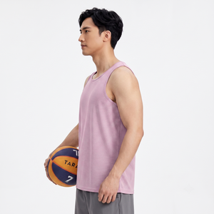 Débardeur d'entraînement athlétique respirant personnalisé pour homme OEM, 100 % polyester, maille, style musculaire uni, sans manches, taille XS, été, pour la gym - Product Image 3