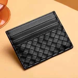 Straw Fashion Card Holder Woman Designer Men <b>Wallet</b> Coin Pocket Men's Leather Cardholder Genuine Leather <b>Small</b> <b>Wallets</b> - Product Image 4