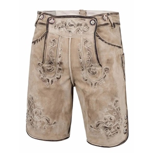 Pantalones Cortos de Cuero Bávaros Tradicionales Alemanes para Hombre, Pantalones Cortos de Cuero Bávaros Bordados de Alta Calidad para Disfraz de Oktoberfest - Product Image 6