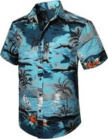 Chemise hawaïenne personnalisée pour homme, à manches courtes, imprimé floral flamant rose tropical, style Aloha, pour la plage, tenue décontractée d'été, OEM