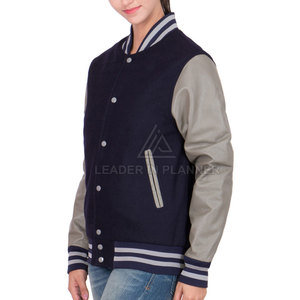 แจ็คเก็ตเลตเตอร์แมนผู้หญิงทรงเข้ารูปคุณภาพสูง ซับในผ้าฝ้าย ตัดเย็บตามสั่ง ระบายอากาศได้ดี เหมาะสำหรับฤดูหนาว สินค้ามาใหม่ ขายส่ง - Product Image 2