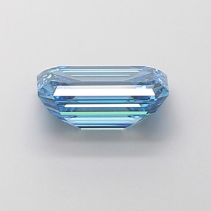 Diamant de laboratoire de 1,84 carat, taille émeraude, bleu vif fantaisie, clarté VS2, polissage excellent, pierre précieuse CVD de qualité supérieure, bijou de luxe - Product Image 2