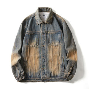 LUXE ATTIRE INDUSTRY Chaquetas Vaqueras Unisex, Cortavientos, Estilo Urbano, Jeans Azules, Moda Casual, Algodón, Primavera, Precio Económico al por Mayor - Product Image 1