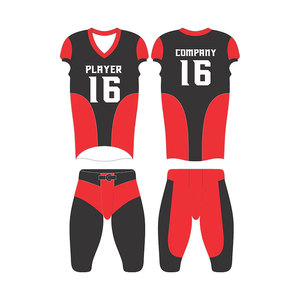 Maillot de football américain personnalisé sublimé, col en V, manches courtes, anti-humidité, coupe ajustée, uniforme pour hommes adultes, toutes saisons - Product Image 1