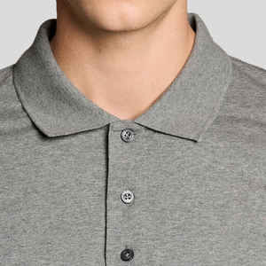 Polo de jersey de algodón de alta calidad para hombre, transpirable, suave, cómodo, informal, premium, con logotipo personalizado bordado. - Product Image 4