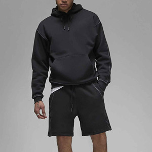 Sudadera con Capucha Negra para Hombre, Corte Regular, Color Sólido, Tela de Jersey de Algodón, Informal, con Bolsillo Delantero, para Invierno, Digital - Product Image 3