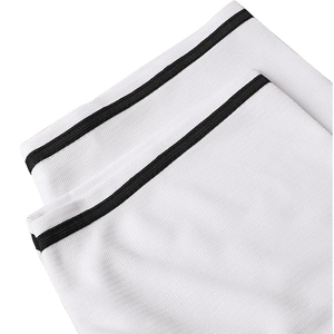 Camiseta de Béisbol Clásica Blanca con Ribete Negro, Cierre de Botones, Ropa Deportiva de Secado Rápido - Product Image 5