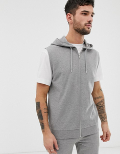 Conjunto de Sudadera con Capucha y Pantalones Cortos Térmicos Gruesos para Hombre, Textura Suave, Ropa Deportiva, Sudadera Larga - Product Image 2