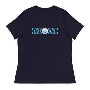 T-shirt bleu marine décontracté pour femme, col rond, en coton doux, manches courtes, vêtement de mode décontracté pour tous les jours - Product Image 1