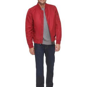 Veste en satin personnalisée avec logo |   Vestes à col montant de style streetwear OEM/ODM pour hommes et femmes |   Fabricant exportateur de haute qualité - Product Image 4