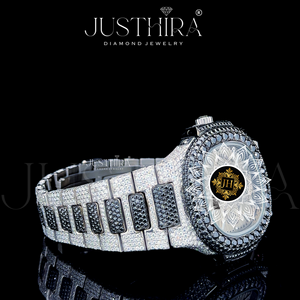 High Quality Moissanite Diamond Quartz <b>Watch</b> Men Business Style <b>Waterproof</b> Wrist <b>Watch</b> Available At Wholesale Price - Product Image 3