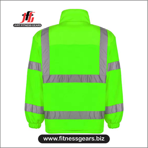 JUST FITNESS GEARS JFG-WJ-2234 Winter <b>Men</b> Hooded High-Visibility Work <b>Jacket</b> Canvas Custom Logo/Color Breathable Eco-Friendly - Product Image 2