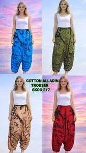 Bohemian Women's Cotton Aladdin Pants Hippie <b>Trouser</b> Loose Fit Casual <b>Yoga</b> Pants Custom Apparel - Product Image 5