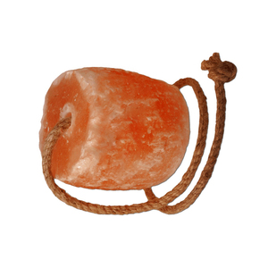 Bloc de sel rose de l'Himalaya naturel avec poignée en corde, forme cylindrique, pour la purification de l'air et l'absorption de l'humidité - Product Image 4