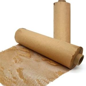 Rollo de Papel de Embalaje de Nido de Abeja Kraft Reciclable de Calidad de Exportación para Mudanzas, Envíos y Embalaje de Comercio Electrónico Disponible para la Venta - Product Image 3