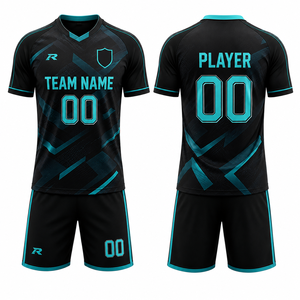 Fabricante de Camisetas de Fútbol Personalizadas OEM ODM, Uniforme Transpirable de Secado Rápido con Sublimación para Equipos de Fútbol - Product Image 1