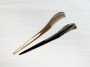 Épingle à cheveux en corne polie faite à la main, fourche à cheveux en corne naturelle, épingle à chignon vintage, accessoire de coiffure traditionnel, cadeau - Product Image 5
