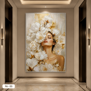 Espejo Decorativo de Pared con Diseño Floral de Alta Calidad para Mujer, Pintura Decorativa para Interiores, Hecho en Vietnam, Marca HALO - Product Image 2
