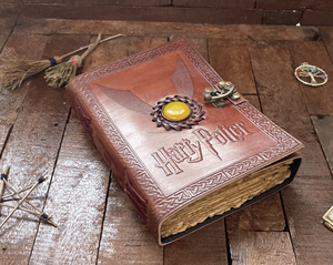 Diario de cuero Vintage de Harry Potter para mujer, suministros de brujería, papel de borde antiguo, decoración y herramientas de bruja - Product Image 3