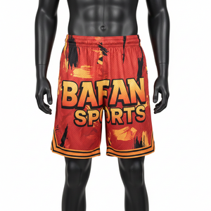 Mens Basketball <b>Shorts</b> Lightweight Polyester Mesh 150GSM Quick Dry Sublimation Print Custom Logo Workout Basketball men's <b>shorts</b> - Product Image 1