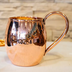 Mug en cuivre de luxe, mug en cuivre artisanal, mug en cuivre design, mug en cuivre martelé de qualité supérieure, mug en cuivre vintage - Product Image 1