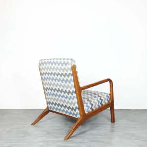 Chaise longue modulaire rembourrée en tissu, style vintage, durable et écologique, avec structure en bois massif, idéale pour appartement, balcon ou réception - Product Image 4