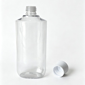 Bouteille en plastique PET vide de 200 ml et 300 ml pour cosmétiques, liquides, avec bouchon à vis personnalisé pour <span class=keywords><strong>lotion</strong></span> de soin et huile essentielle - Product Image 2