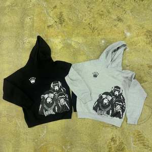 Custom Designs Skysdalimittt 350gsm 100% Cotton Knitted Winter Casual Hoodie Loose Fit Anti-shrink Pocket Embroidered Custom - Product Image 1