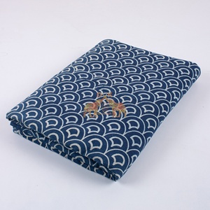 Latest Luxury Collection 100% Cotton Printed Block Indigo Lightweight Twill Style Eco-Friendly Bedding Home Decor Fabric Girls' - Product Image 2