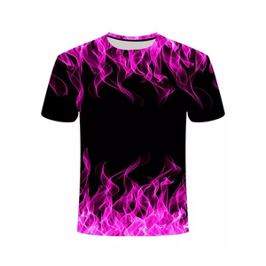 Multicolor Angel Print T-Shirts with <b>studded</b> collar Streetwear Cotton Vintage Style Printed Breathable patchwork Tees for Mens - Product Image 5