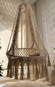 <b>Macrame</b> hangessel,<b>macrame</b> <b>swing</b>,handmade decorasion,gardens <b>swing</b>,gardens decor,<b>macrame</b> - Product Image 2