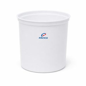 Pot en plastique blanc rond réutilisable de 370 ml à large ouverture pour le stockage alimentaire, fabricant au Vietnam - Product Image 1