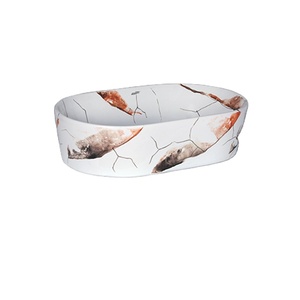 Lujoso lavabo de cerámica para manos Excelente calidad Fácil de limpiar Gran oferta para uso en baño y cocina Forma ovalada - Product Image 1