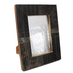 Cadre photo en fer de qualité supérieure, design personnalisé, avec os de corne, bois et résine, couleur et taille personnalisables, avec logo et boîte cadeau - Product Image 2